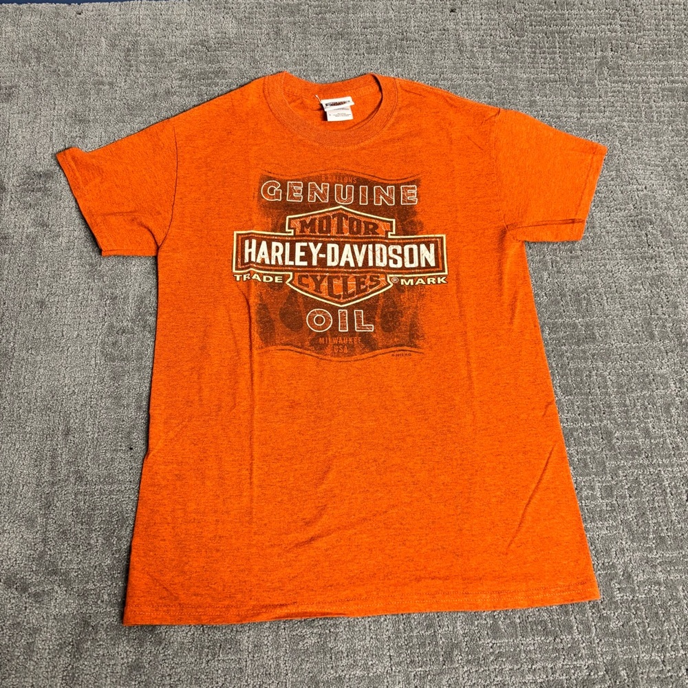 Harley-Davidson Men's Bright Orange Tee